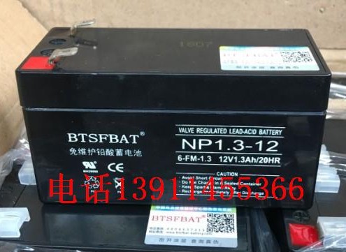 BTSFBAT12V1.3AH蓄电池
